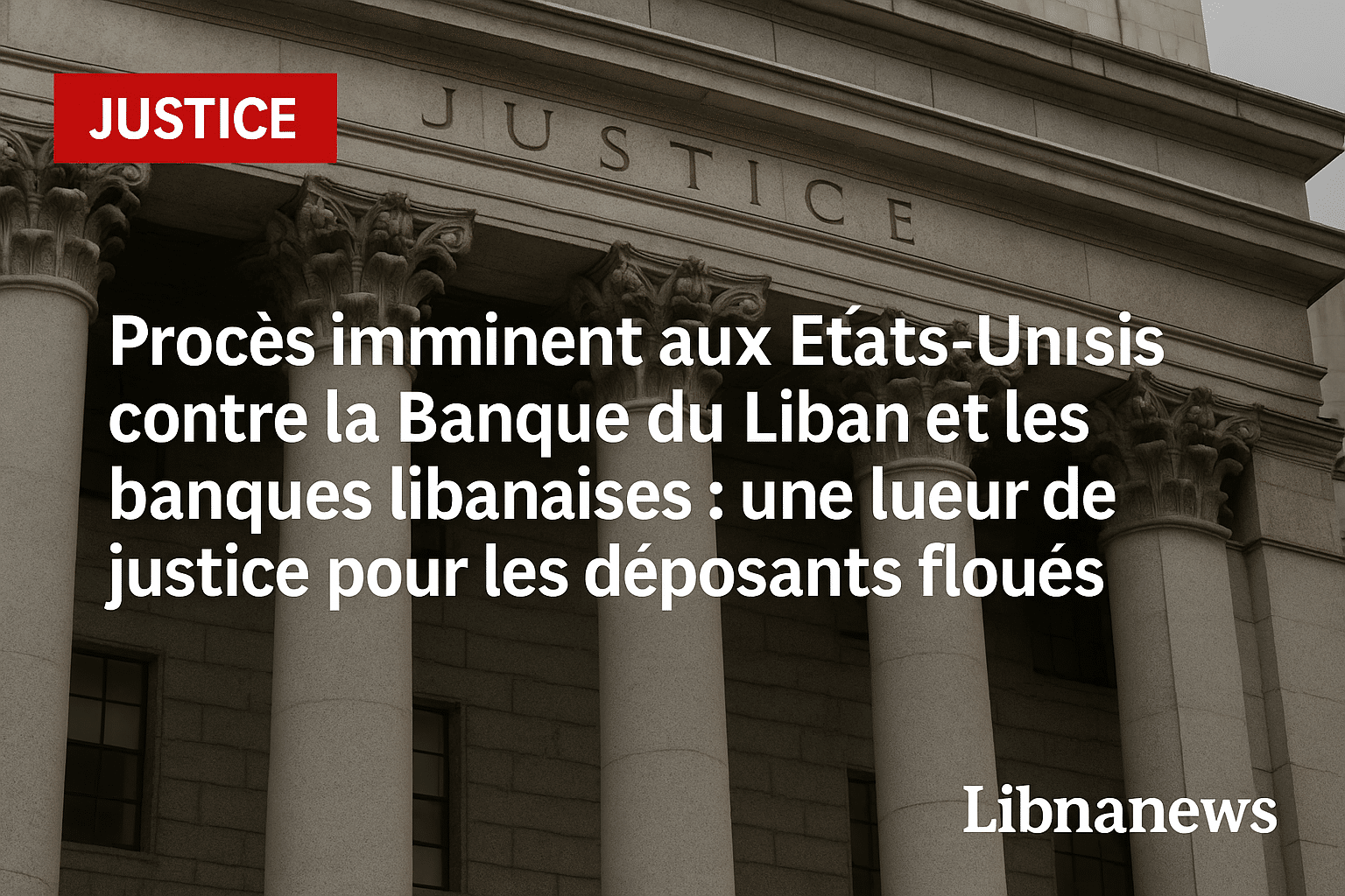 Procès imminent aux États-Unis contre la Banque du Liban et les banques libanaises : une lueur de justice pour les déposants floués Procès imminent aux États-Unis contre la Banque du Liban et les banques libanaises : une lueur de justice pour les déposants floués