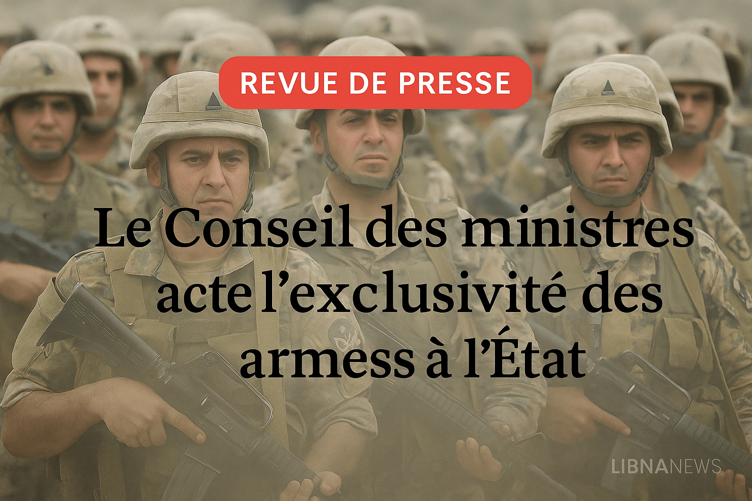 Revue de presse du 07/08/25: Le Conseil des ministres acte l’exclusivité des armes à l’État