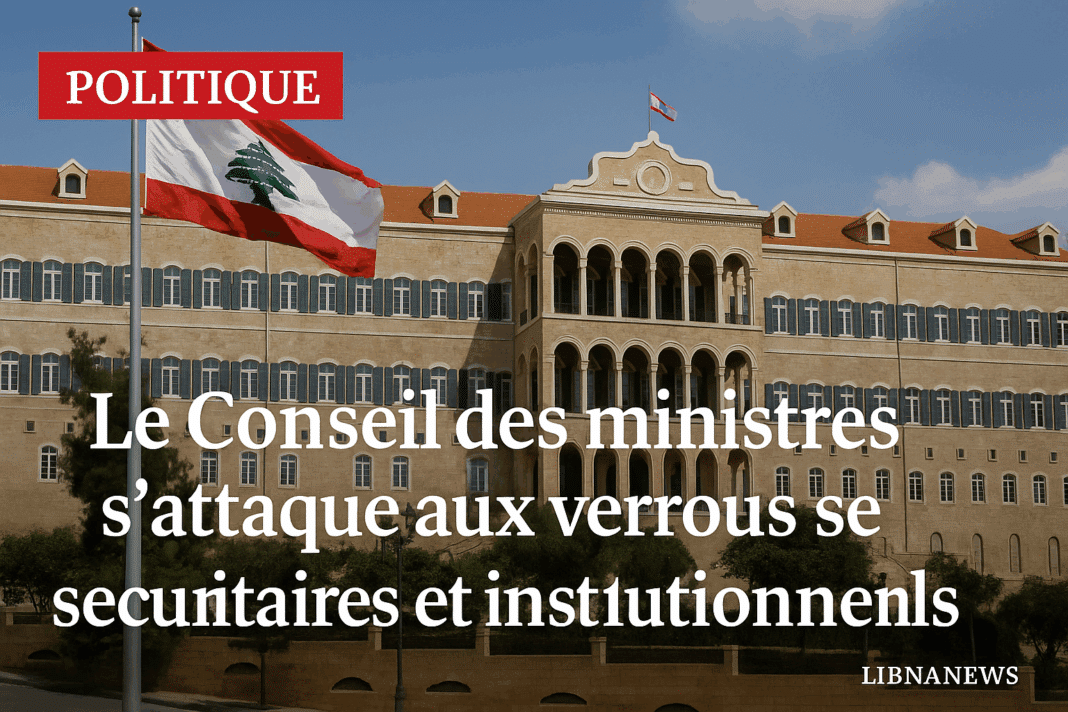 Le Conseil des ministres s’attaque à la souveraineté sécuritaire et à la refonte institutionnelle