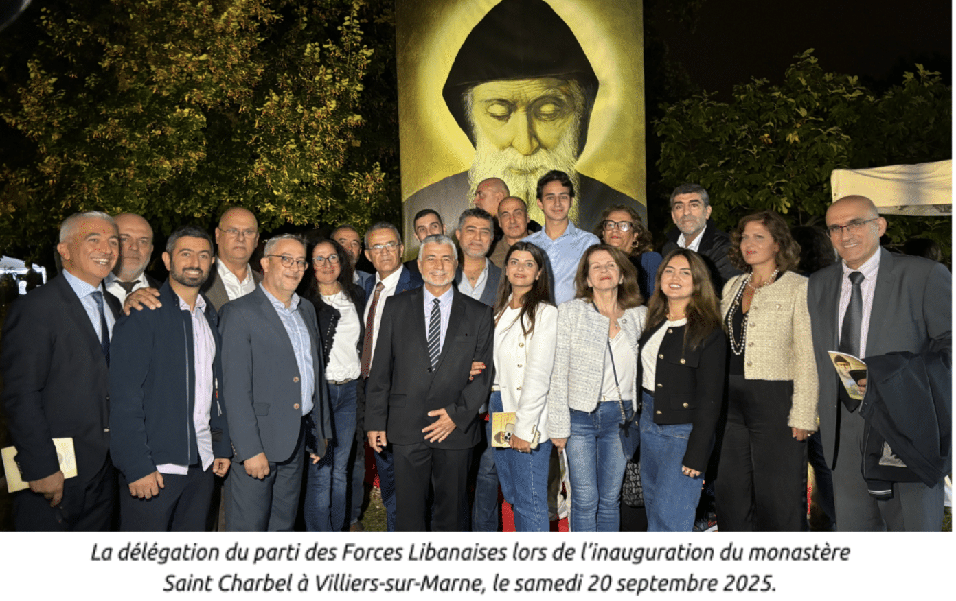 Les Forces Libanaises en France présentes à l’inauguration du premier monastère de Saint Charbel en France