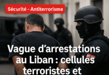 Vague d’arrestations au Liban : cellules terroristes et agents d’espionnage neutralisés