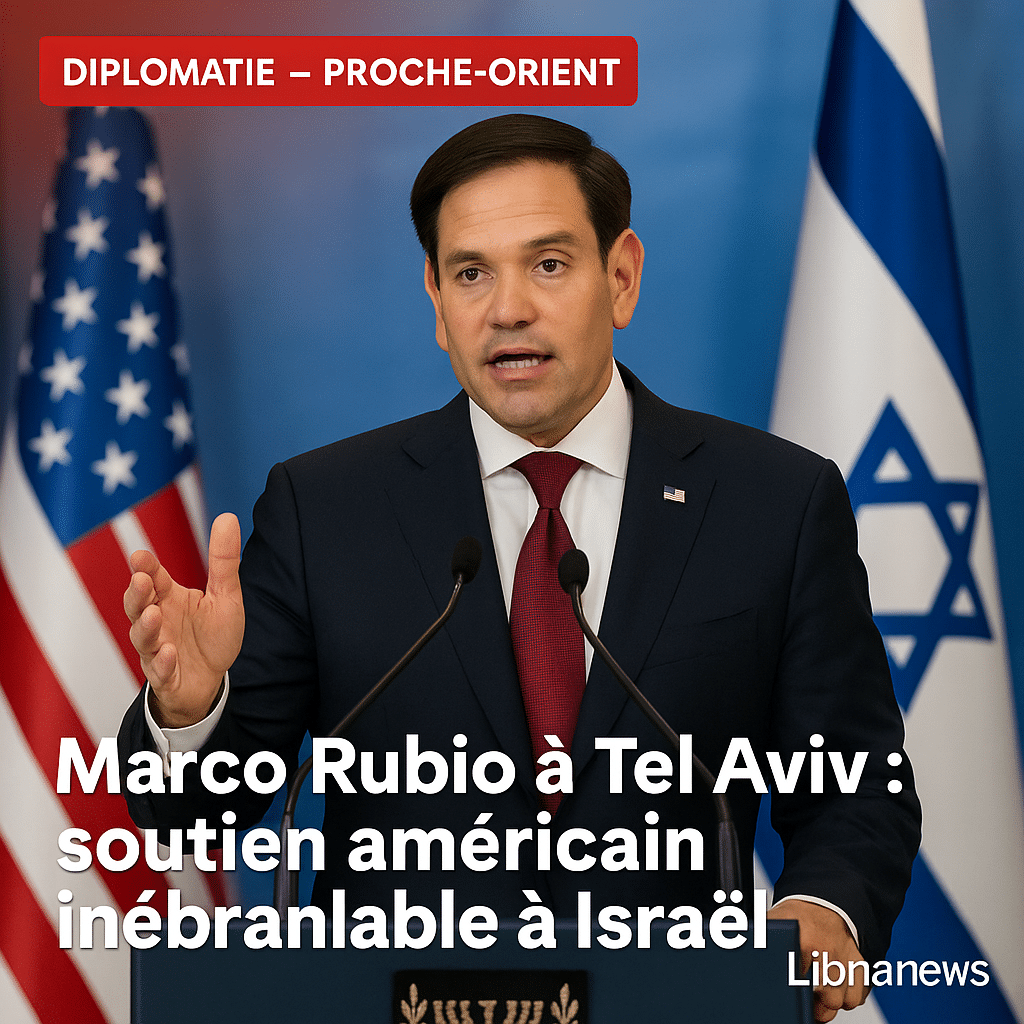 Marco Rubio réaffirme à Tel Aviv la solidité du soutien américain à Israël Marco Rubio réaffirme à Tel Aviv la solidité du soutien américain à Israël