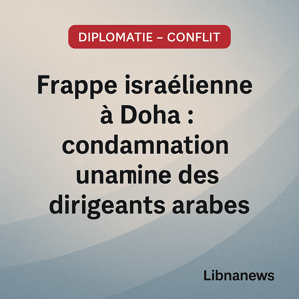 Sommet de Doha : le Qatar condamne la frappe israélienne contre des négociateurs du Hamas Sommet de Doha : le Qatar condamne la frappe israélienne contre des négociateurs du Hamas