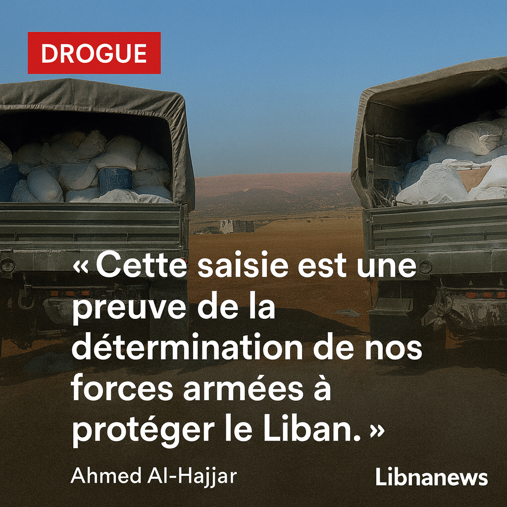 Saisie record de 64 millions de comprimés de captagon à Baalbeck : un coup dur pour le trafic de drogue au Liban