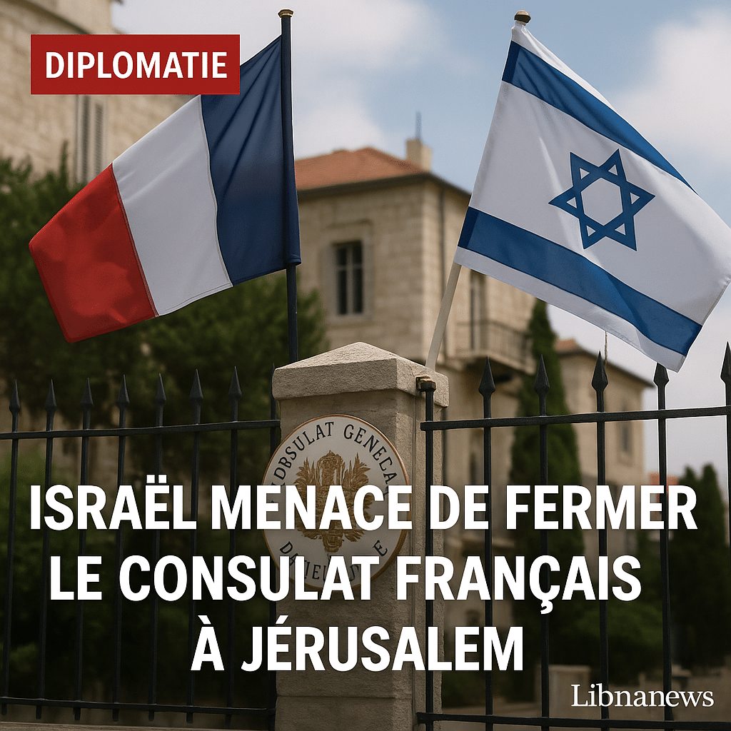 Israël menace de fermer le consulat français à Jérusalem après la reconnaissance de la Palestine Israël menace de fermer le consulat français à Jérusalem après la reconnaissance de la Palestine
