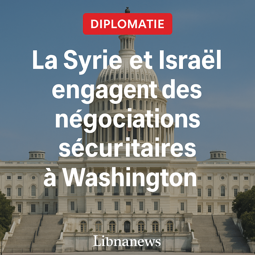 La Syrie et Israël engagent des négociations sécuritaires à Washington