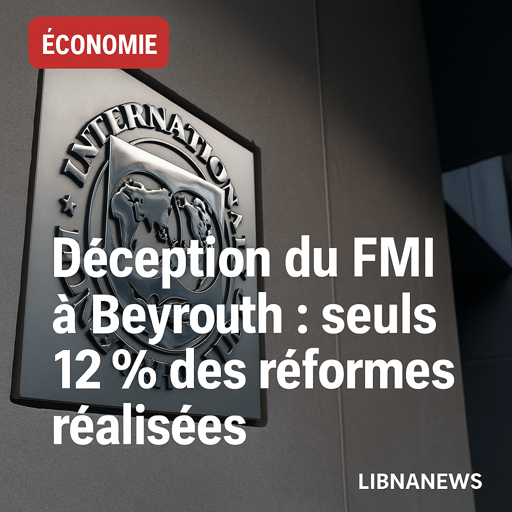Déception du FMI à Beyrouth : seuls 12 % des réformes réalisées au 19 septembre 2025