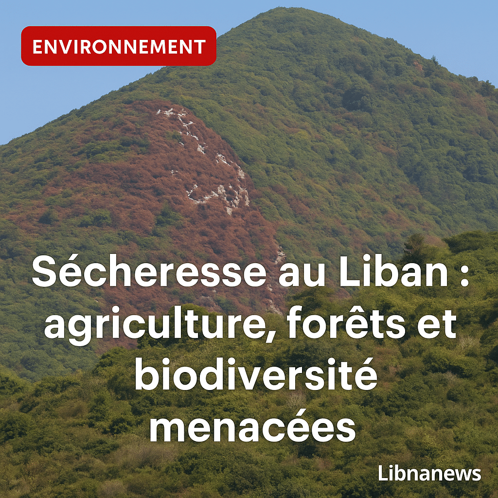 Sécheresse au Liban : agriculture, forêts et biodiversité menacées