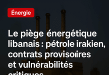 Le piège énergétique libanais : pétrole irakien, contrats provisoires et vulnérabilités critiques