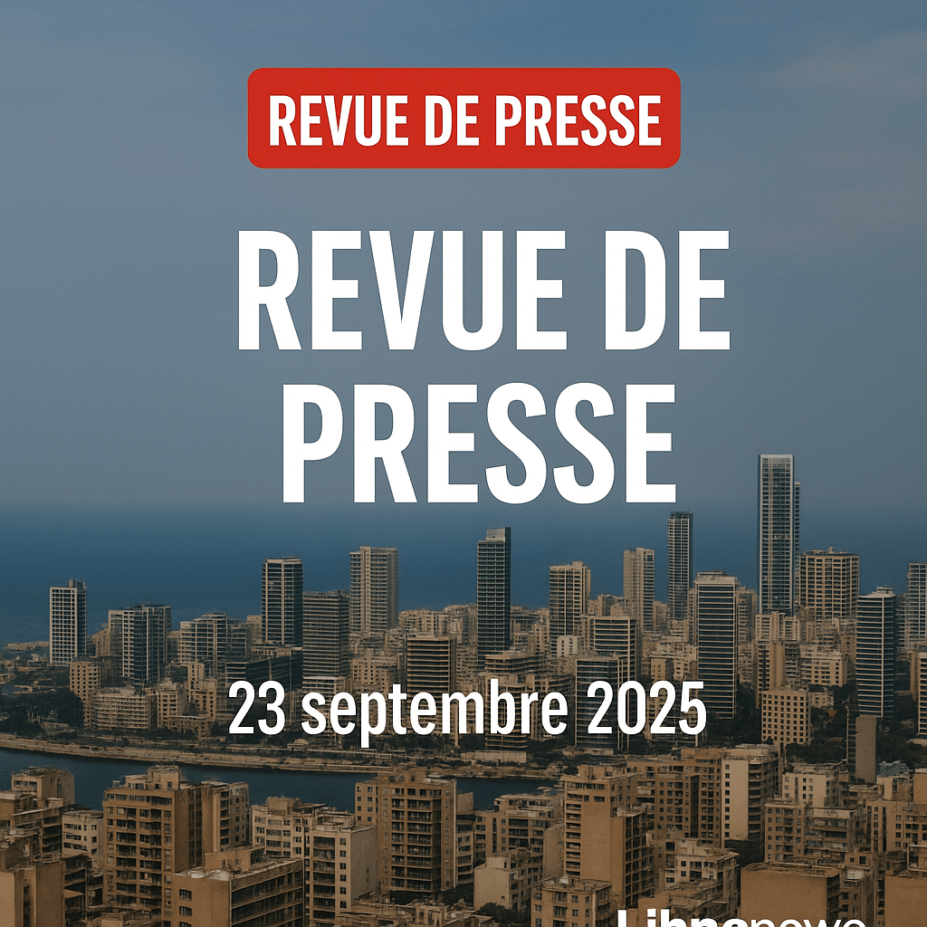 Revue de presse du 23/09/25: Répercussions libanaises de l’escalade à Gaza