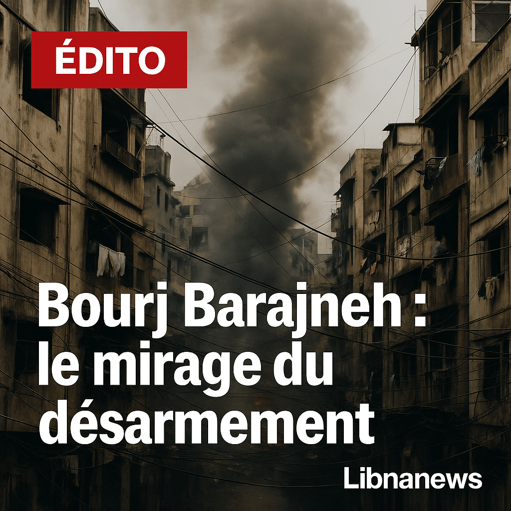 Edito: Bourj Barajneh, 3 septembre 2025, le mirage du désarmement s’effondre en fanfare