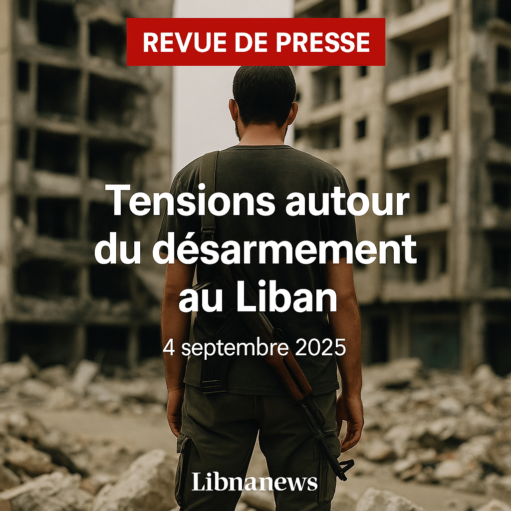 Revue de presse du 4/09/25: tensions autour du dossier du désarmement et pressions régionales accrues