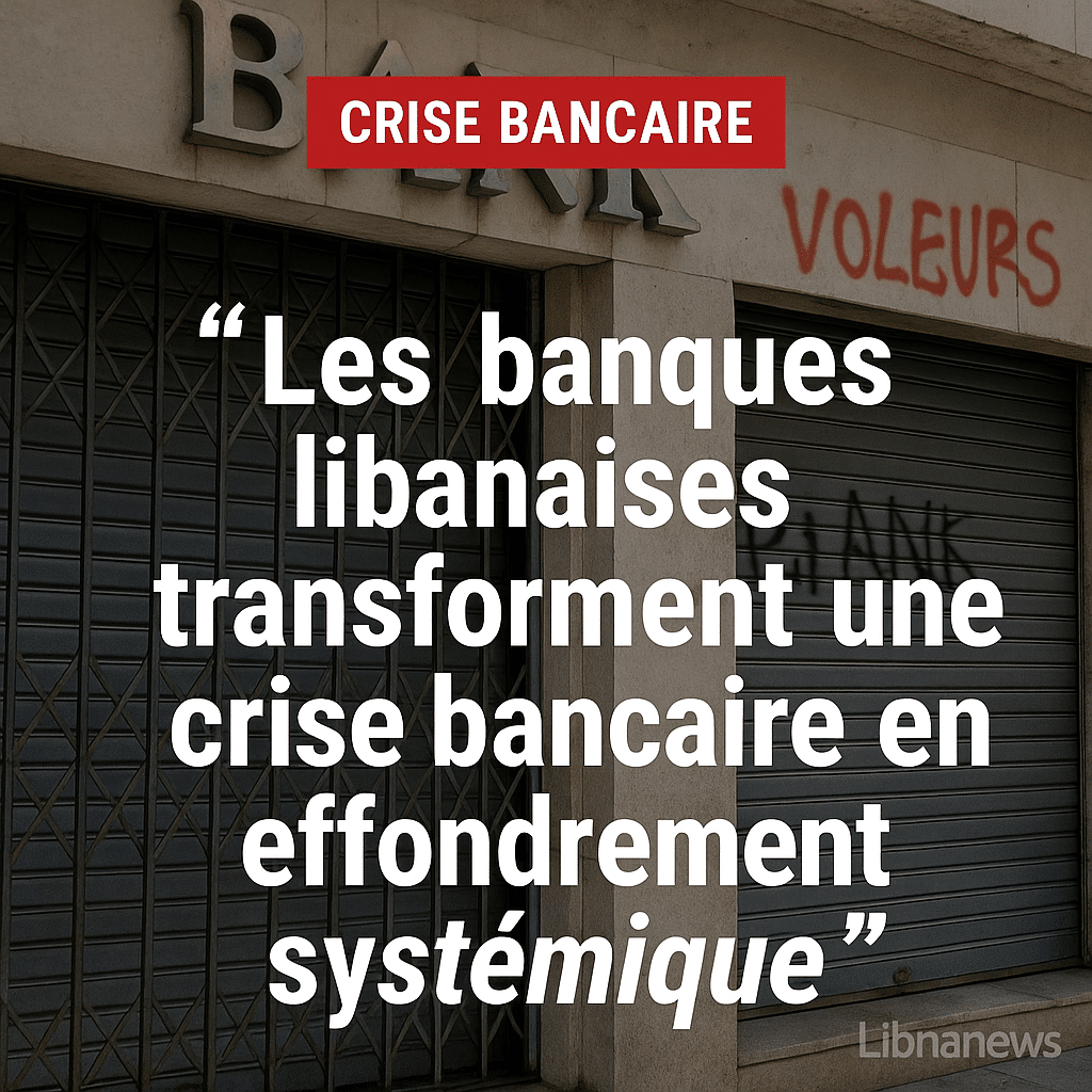 Les banques libanaises transforment une crise bancaire en effondrement systémique pour échapper à leurs responsabilités