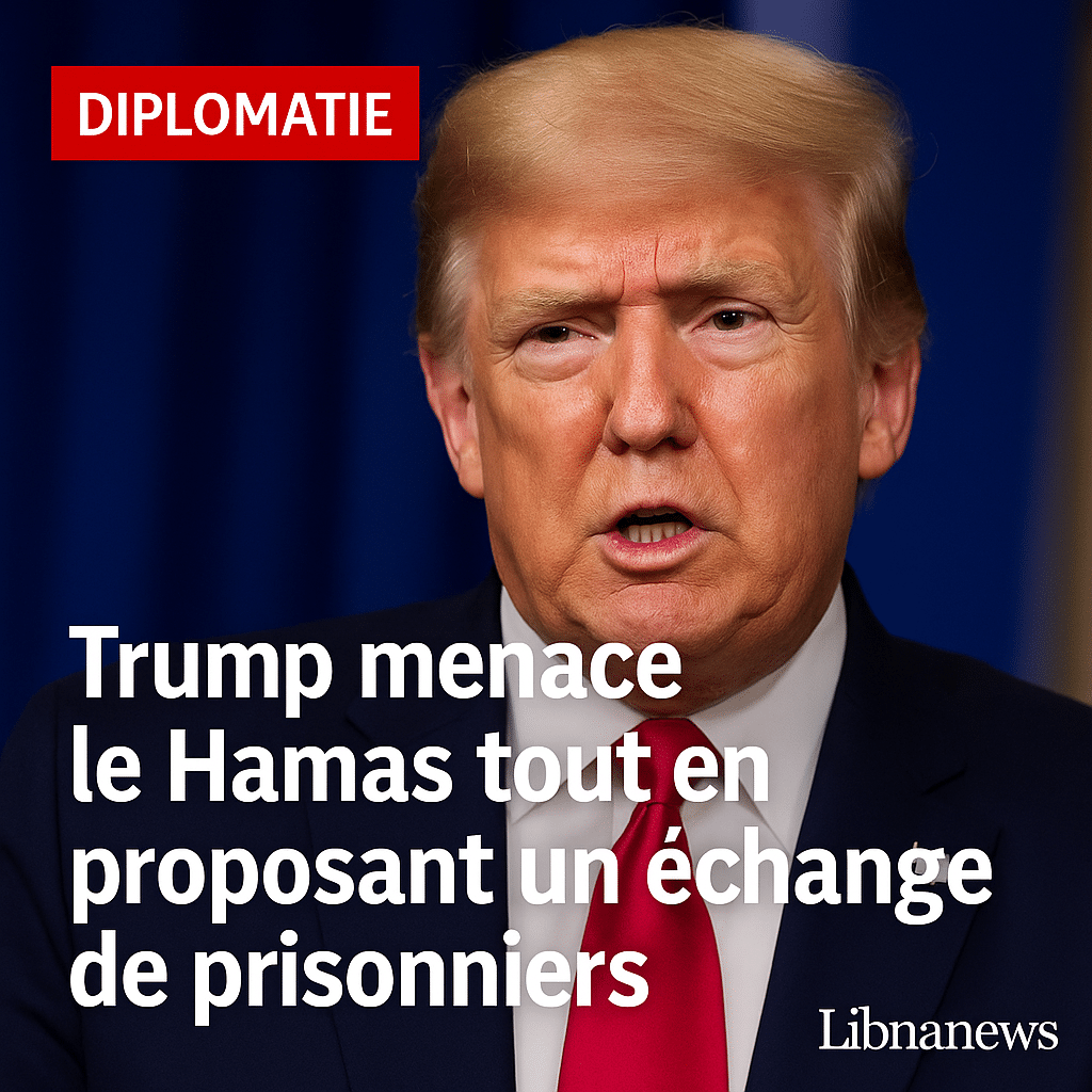 Trump menace le Hamas tout en proposant un échange de prisonniers à Gaza