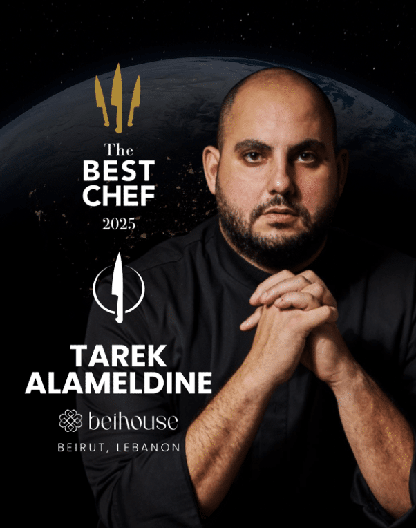Chef Tarek Alameddine du restaurant Beihouse reçoit un « One Knife » aux Best Chef Awards 2025