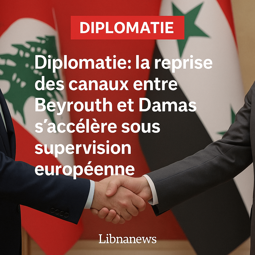 Diplomatie : la reprise des canaux entre Beyrouth et Damas s’accélère sous supervision européenne