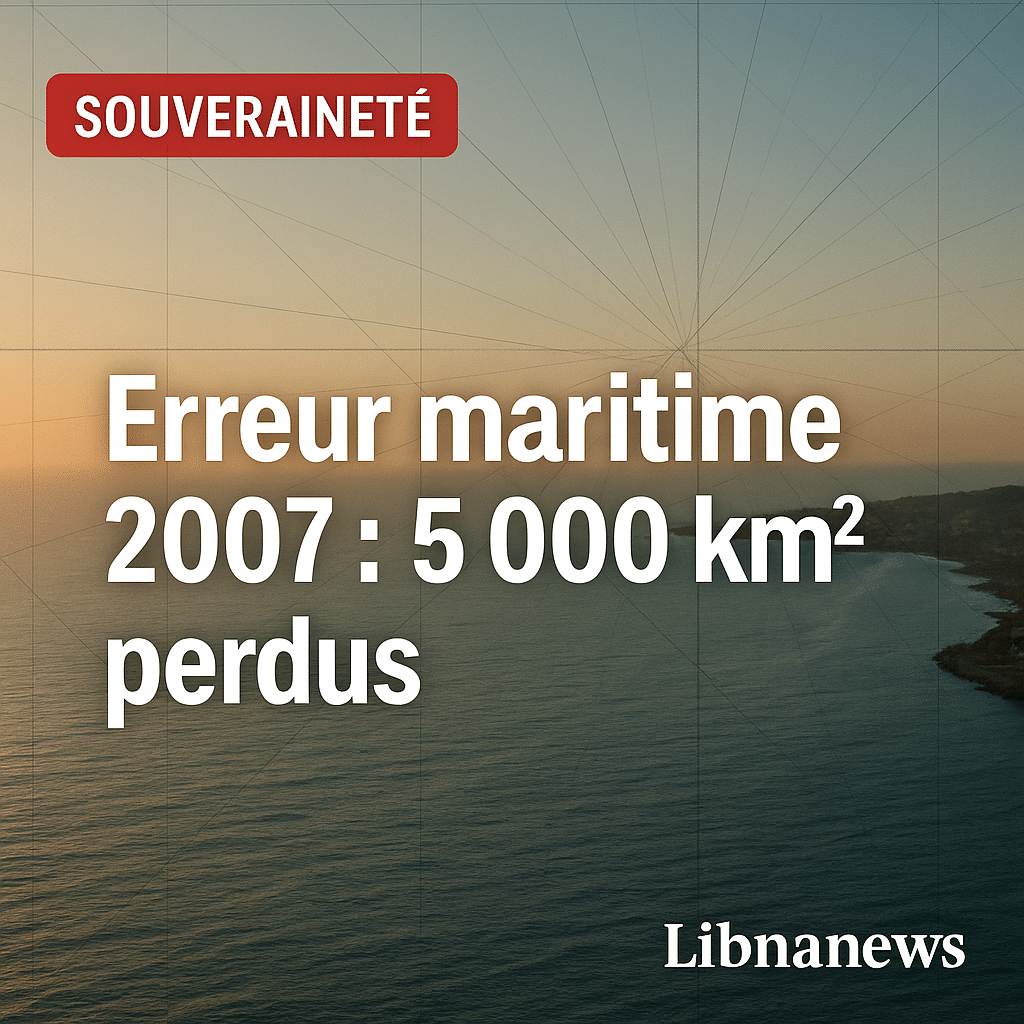 L’erreur maritime de 2007 : comment le Liban a perdu 5 000 km² en Méditerranée L’erreur maritime de 2007 : comment le Liban a perdu 5 000 km² en Méditerranée