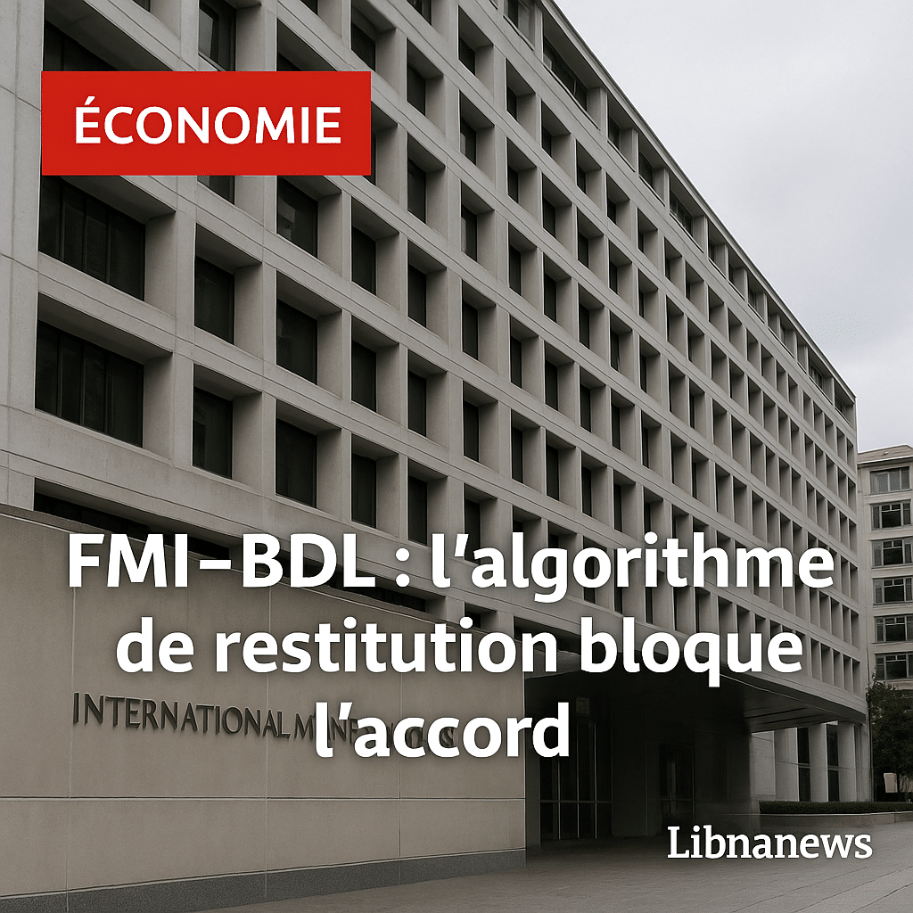 FMI-BDL : Les pourparlers libanais butent sur l’algorithme de restitution des dépôts à Washington