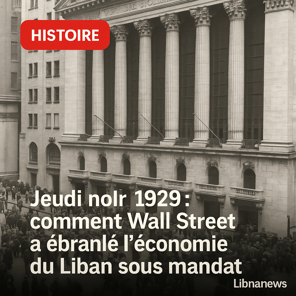 Il y a 96 ans, le jeudi noir : comment la crise de Wall Street a ébranlé l&rsquo;économie libanaise sous mandat français