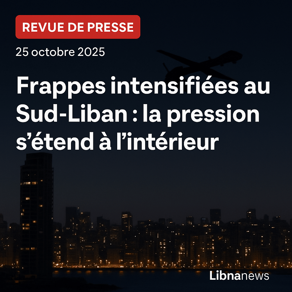 Revue de presse du 25/10/25: Intensification des frappes israéliennes : une offensive militaire aux contours élargis