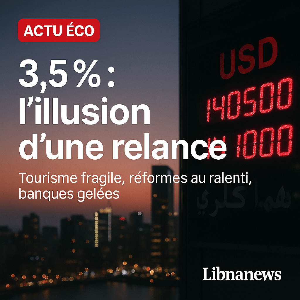 3,5 % de croissance en 2025 : le Liban piégé dans l’illusion d’une relance 3,5 % de croissance en 2025 : le Liban piégé dans l’illusion d’une relance