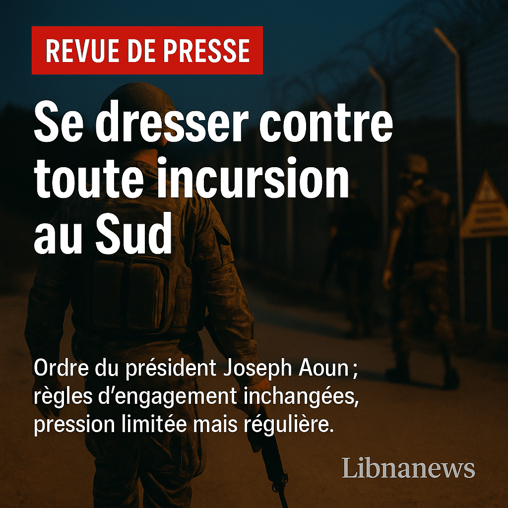 Revue de presse du 31/10/25: meurtre à Blida au Liban Sud et bras de fer diplomatique