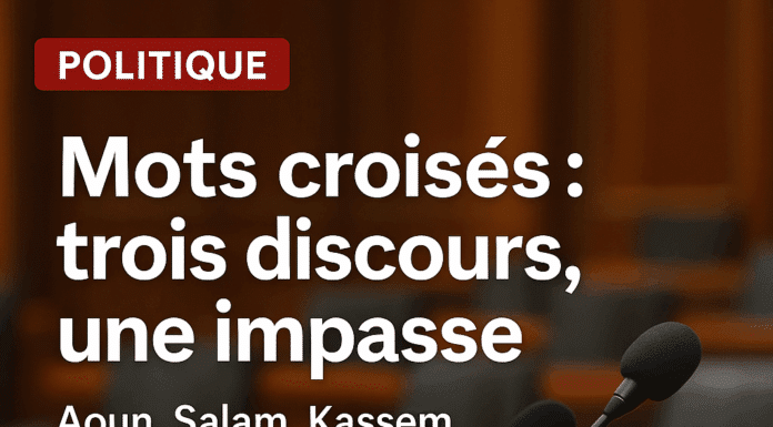 Mots croisés: ce que révèlent les discours de Joseph Aoun, Nawaf Salam et Naim Kassem