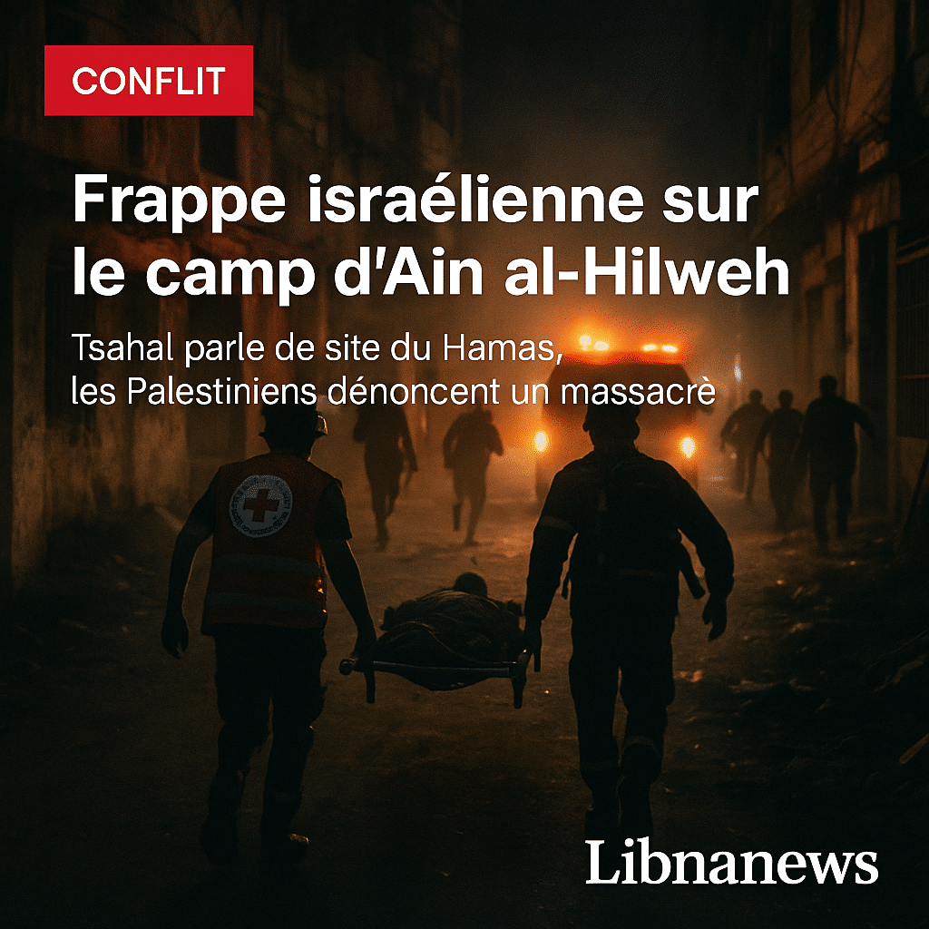 Frappe israélienne sur le camp d’Ain al-Hilweh : Tsahal cible un site d’entraînement du Hamas, les Palestiniens dénoncent un massacre