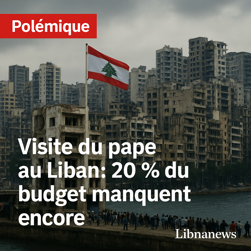 Polémique autour des 20 % de budget manquants pour la visite du pape Léon XIV au Liban