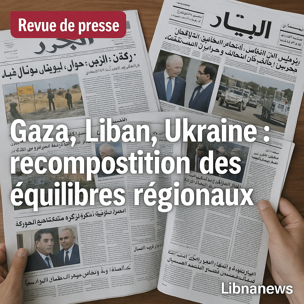Revue de presse du 21/11/25: recomposition des équilibres régionaux autour de Gaza, du Liban et de l’Ukraine