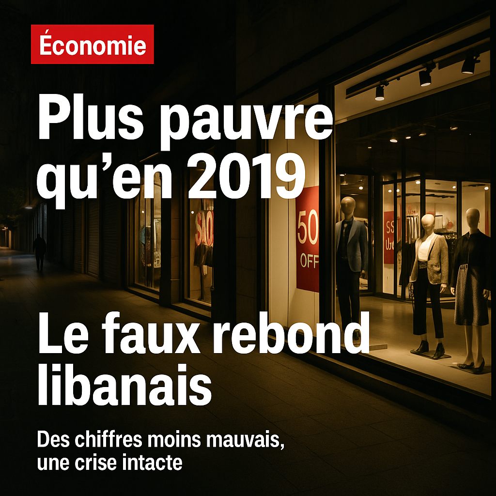 Un pays plus pauvre qu’en 2019 : pourquoi le “rebond” libanais reste une illusion