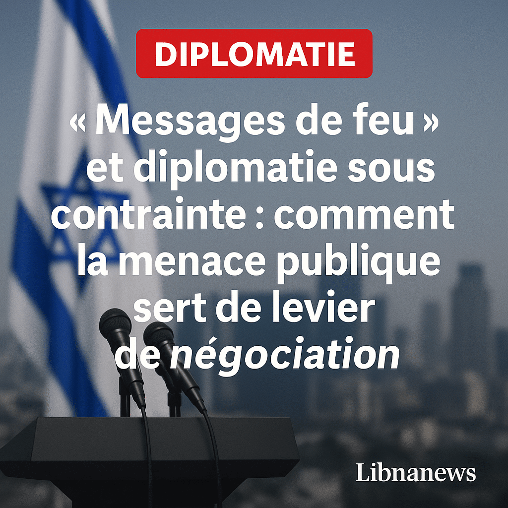 « Messages de feu » et diplomatie sous contrainte: comment la menace publique sert de levier de négociation