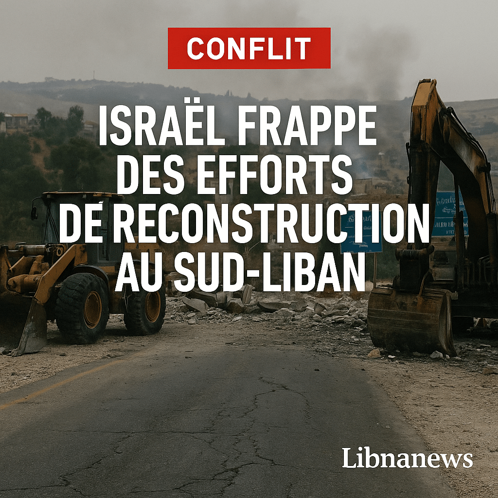 Israël frappe des efforts de reconstruction au sud du Liban