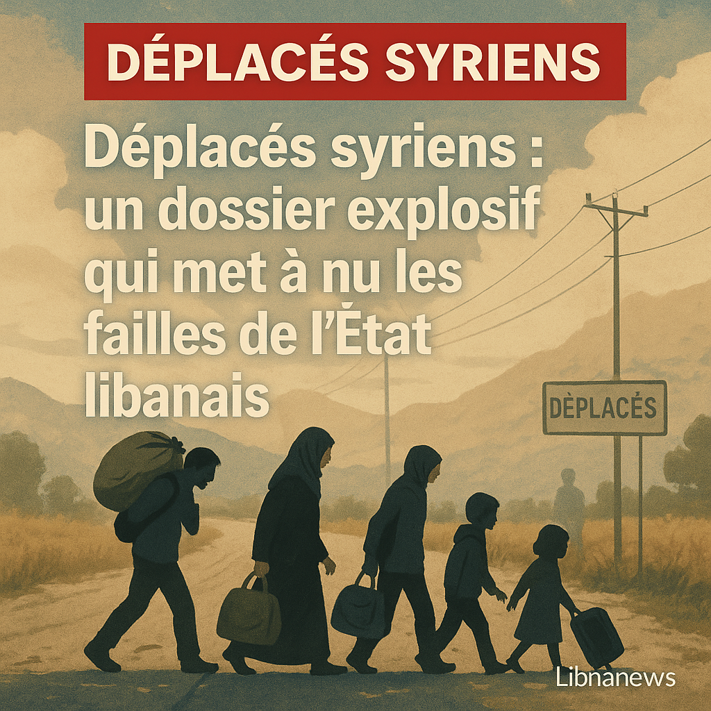 DÉPLACÉS SYRIENS : UN DOSSIER EXPLOSIF QUI MET À NU LES FAILLES DE L’ÉTAT LIBANAIS DÉPLACÉS SYRIENS : UN DOSSIER EXPLOSIF QUI MET À NU LES FAILLES DE L’ÉTAT LIBANAIS