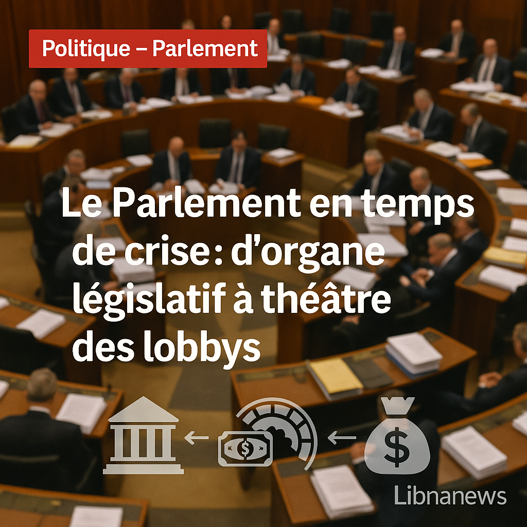 LE PARLEMENT EN TEMPS DE CRISE: D’ORGANE LÉGISLATIF À THÉÂTRE DES LOBBYS LE PARLEMENT EN TEMPS DE CRISE: D’ORGANE LÉGISLATIF À THÉÂTRE DES LOBBYS