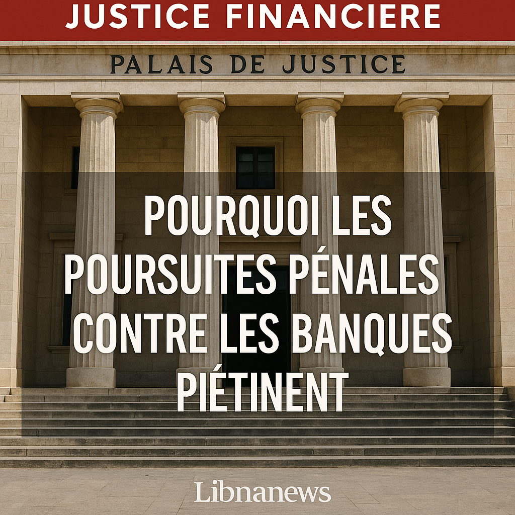 POURQUOI LES POURSUITES PÉNALES CONTRE LES BANQUES PIÉTINENT