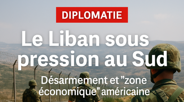 Le Liban sous pression : désarmement au Sud et projet de « zone économique » américaine sur la frontière
