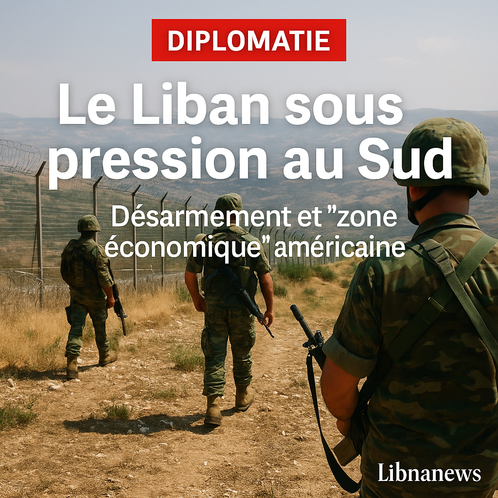 Le Liban sous pression : désarmement au Sud et projet de « zone économique » américaine sur la frontière