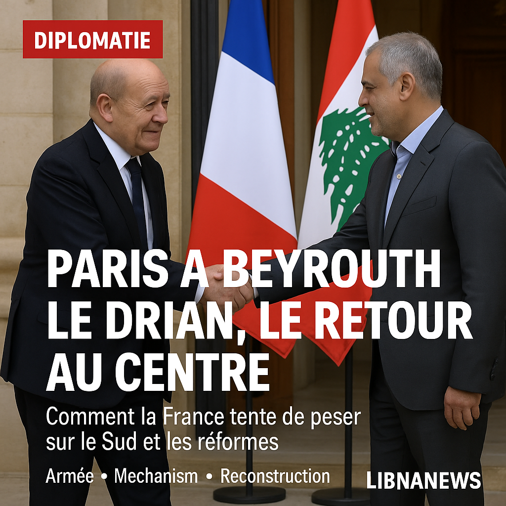 Jean-Yves Le Drian à Beyrouth : comment Paris tente de retrouver un rôle central au Liban