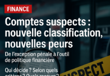 Comptes suspects: nouvelle classification, nouvelles peurs