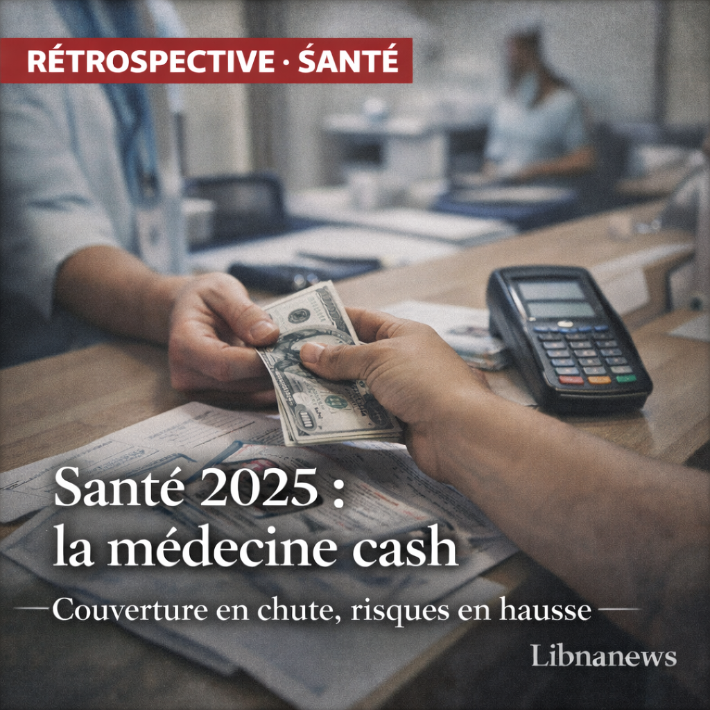 Santé 2025 au Liban : la « médecine cash » s’installe, la couverture s’effondre, les risques explosent