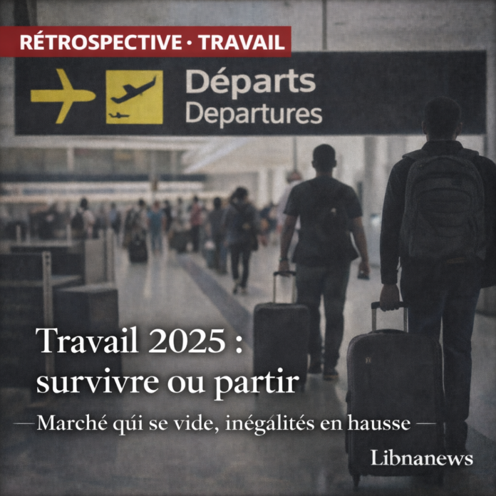 Travail et exode 2025 au Liban : une économie qui tourne, un marché du travail qui se vide — et l’inégalité qui se durcit