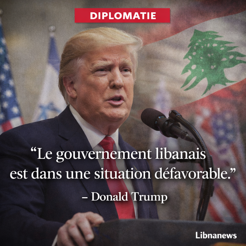 Trump, Netanyahou, Beyrouth: comment une phrase change le climat Trump, Netanyahou, Beyrouth: comment une phrase change le climat