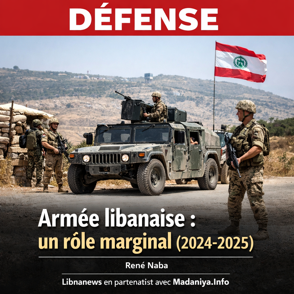 L’armée libanaise dans la guerre de 2024-2025 : un rôle marginal