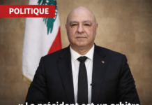 Le président libanais Joseph Aoun s’exprime à la télévision pour marquer l’anniversaire de son élection