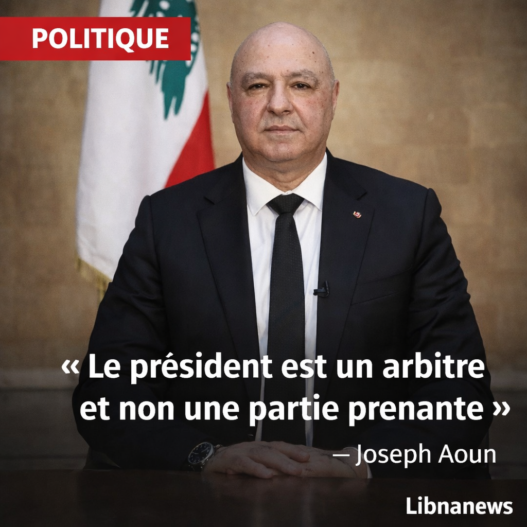 Le président libanais Joseph Aoun s’exprime à la télévision pour marquer l’anniversaire de son élection