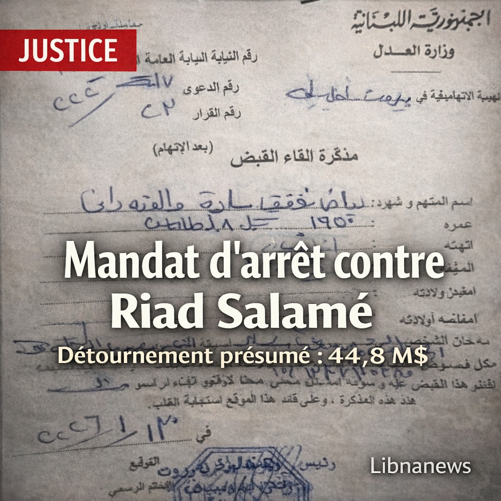 La chambre d&rsquo;accusation de Beyrouth émet un nouveau mandat d&rsquo;arrêt contre Riad Salamé