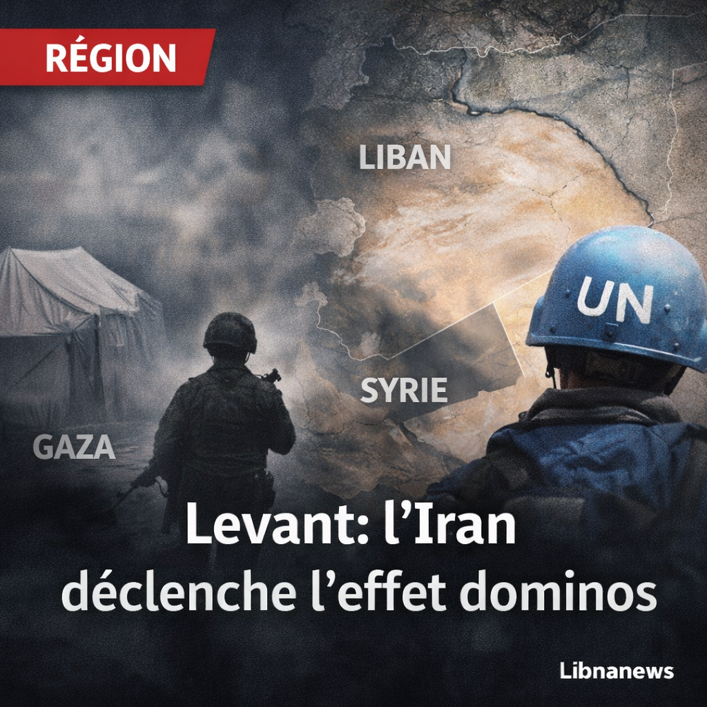 Le Levant en effet dominos: la crise iranienne accélère Gaza, durcit la Syrie, fragilise le Sud-Liban