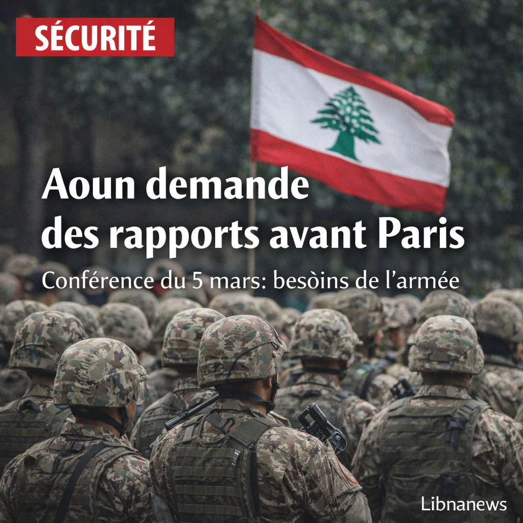 Le président Joseph Aoun préside une réunion de sécurité à Baabda et demande des rapports précis en vue de la conférence de Paris du 5 mars