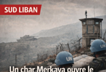 Un char Merkava israélien ouvre le feu sur une position de la FINUL près de Kafer Chouba